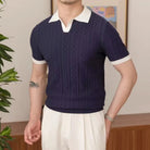 Slim Fit Men's Summer Polo Pullover – Navy Blue & White | Summer Casual | Old Money Menswear Prendersons