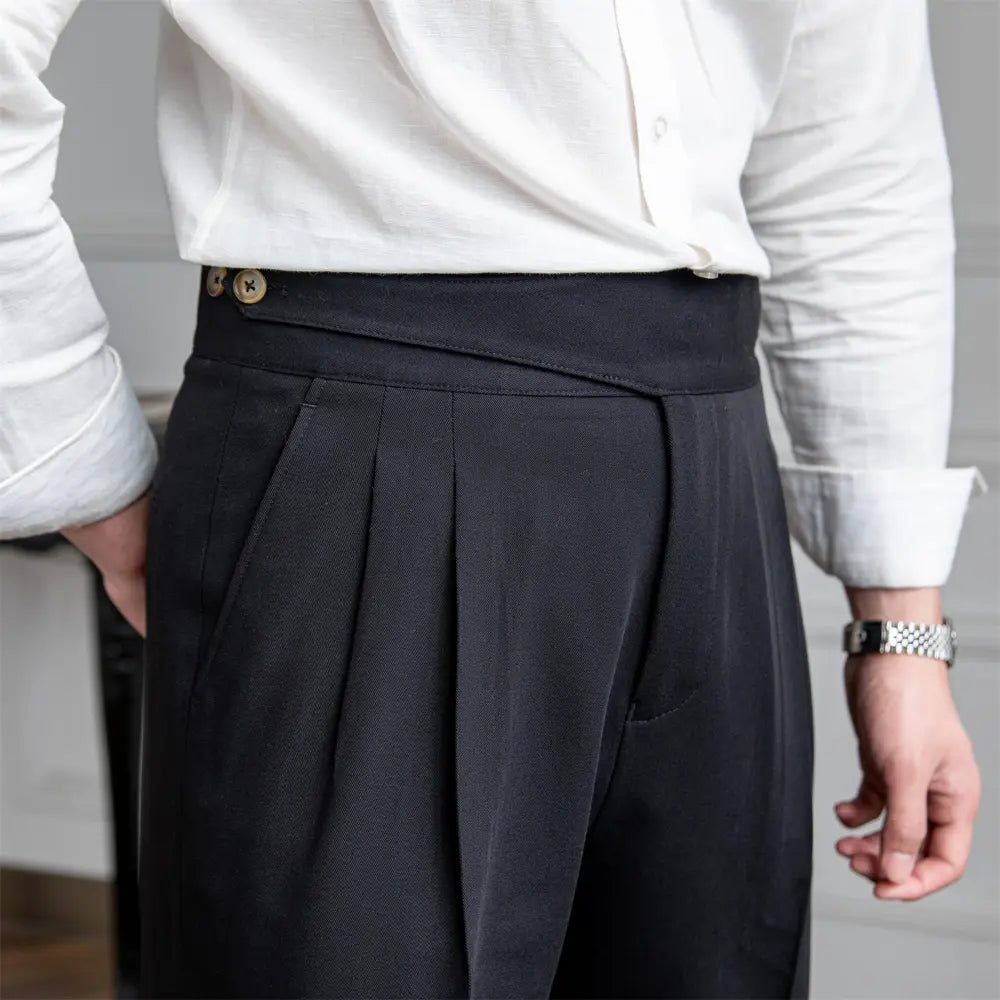 Summer Personalized Casual Trousers For Men – Neutral | Summer Daily Wear | Relaxed Old Money Vibe