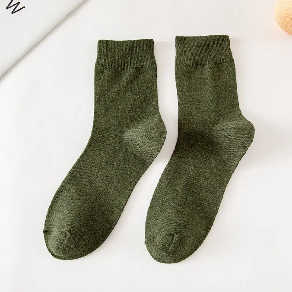 Comfort Fit Tube Socks – Solid Colours | Autumn Essential | Classic Everyday Wear