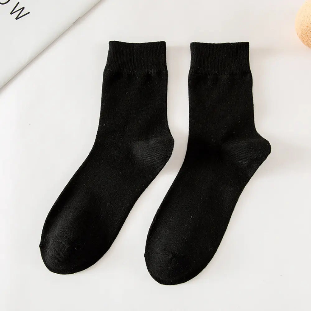 Comfort Fit Tube Socks – Solid Colours | Autumn Essential | Classic Everyday Wear