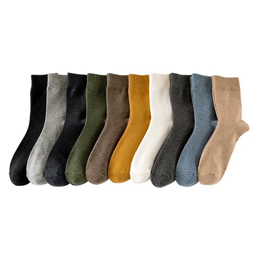 Comfort Fit Tube Socks – Solid Colours | Autumn Essential | Classic Everyday Wear