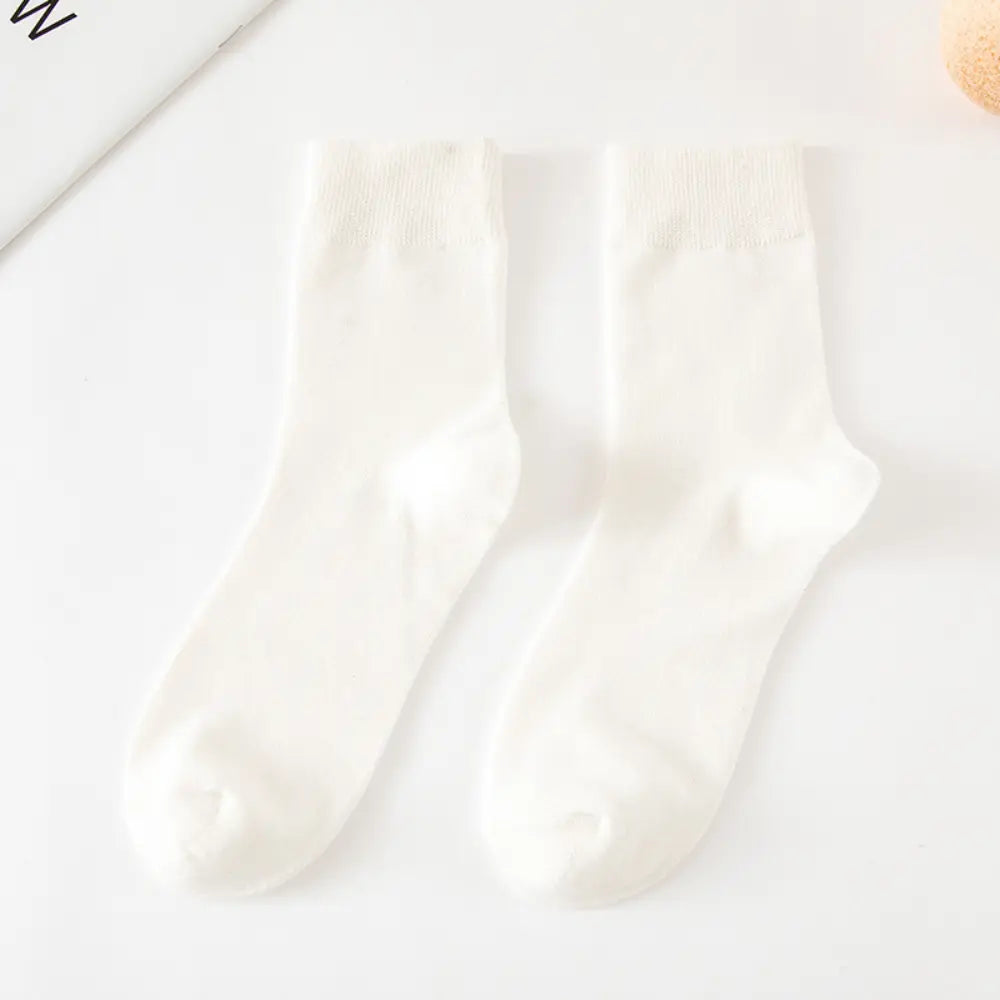 Comfort Fit Tube Socks – Solid Colours | Autumn Essential | Classic Everyday Wear