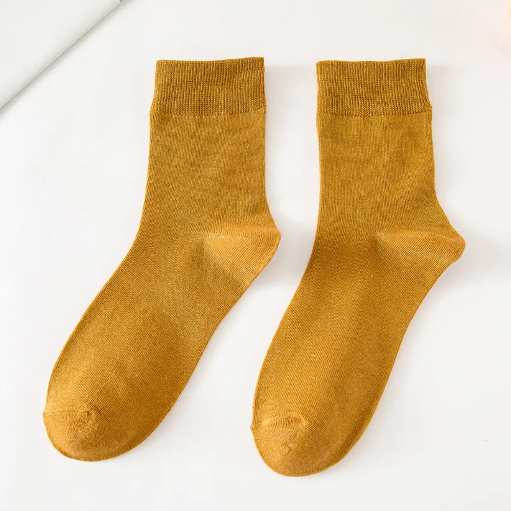 Comfort Fit Tube Socks – Solid Colours | Autumn Essential | Classic Everyday Wear