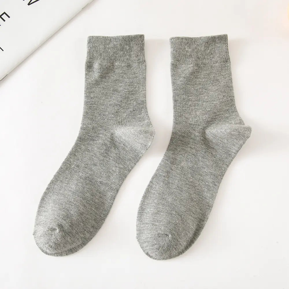 Comfort Fit Tube Socks – Solid Colours | Autumn Essential | Classic Everyday Wear