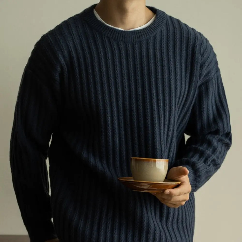 Regular Fit Long Sleeves Sweater – Black | Everyday Pullover | Smart Casual Knitwear